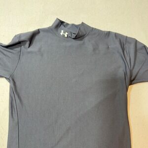 Under Armour ColdGear Mock Neck Long Sleeve Compression Shirt Men's XXL Black